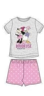 Minnie Mouse Shortama - Grijs/Roze - Maat 104-110-116-128, Enfants & Bébés, Vêtements enfant | Taille 116, Enlèvement ou Envoi