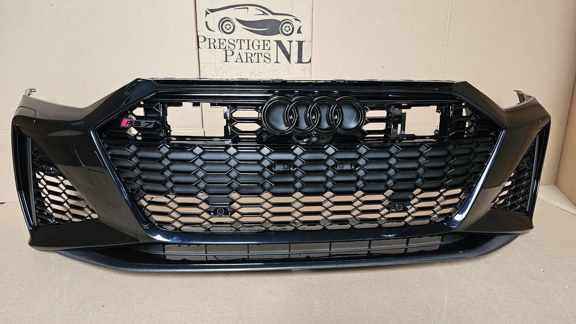 Voorbumper Audi A7 C8 4K8 RS7 ORIGINEEL 6xPDC CAMERA CARBON, -, Origine de la pièce connue, Utilisé, -