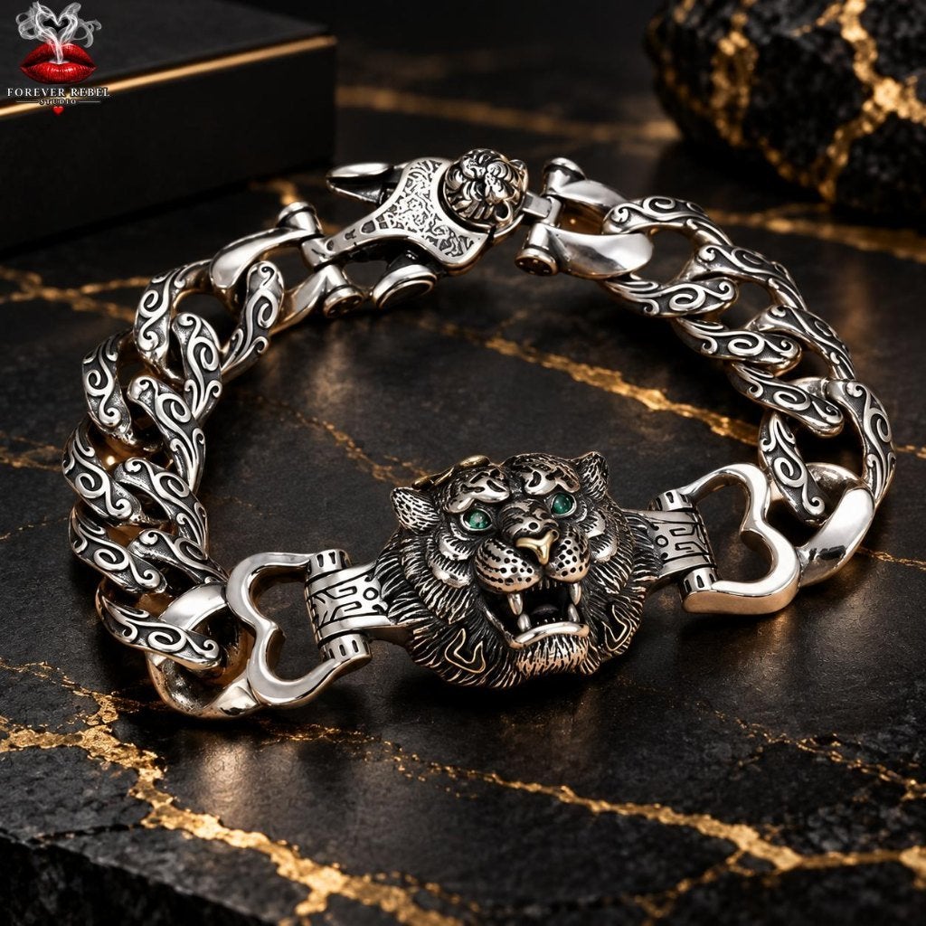 The Last Tiger - Tijger armband - 925 Zilver, Envoi, Neuf, Argent, Argent