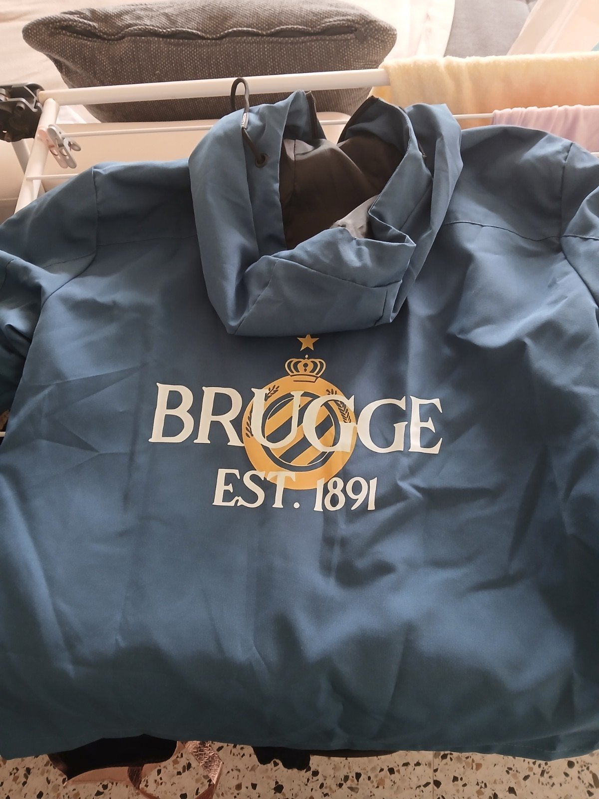 lichte zomerjas club brugge, Kleding | Heren, Maat 52/54 (L), Blauw, Zo goed als nieuw, Ophalen
