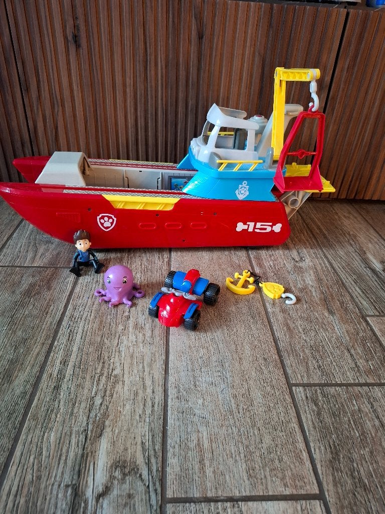 PAW Patrol Sea Patroller Boot met Ryder, Ophalen, Zo goed als nieuw