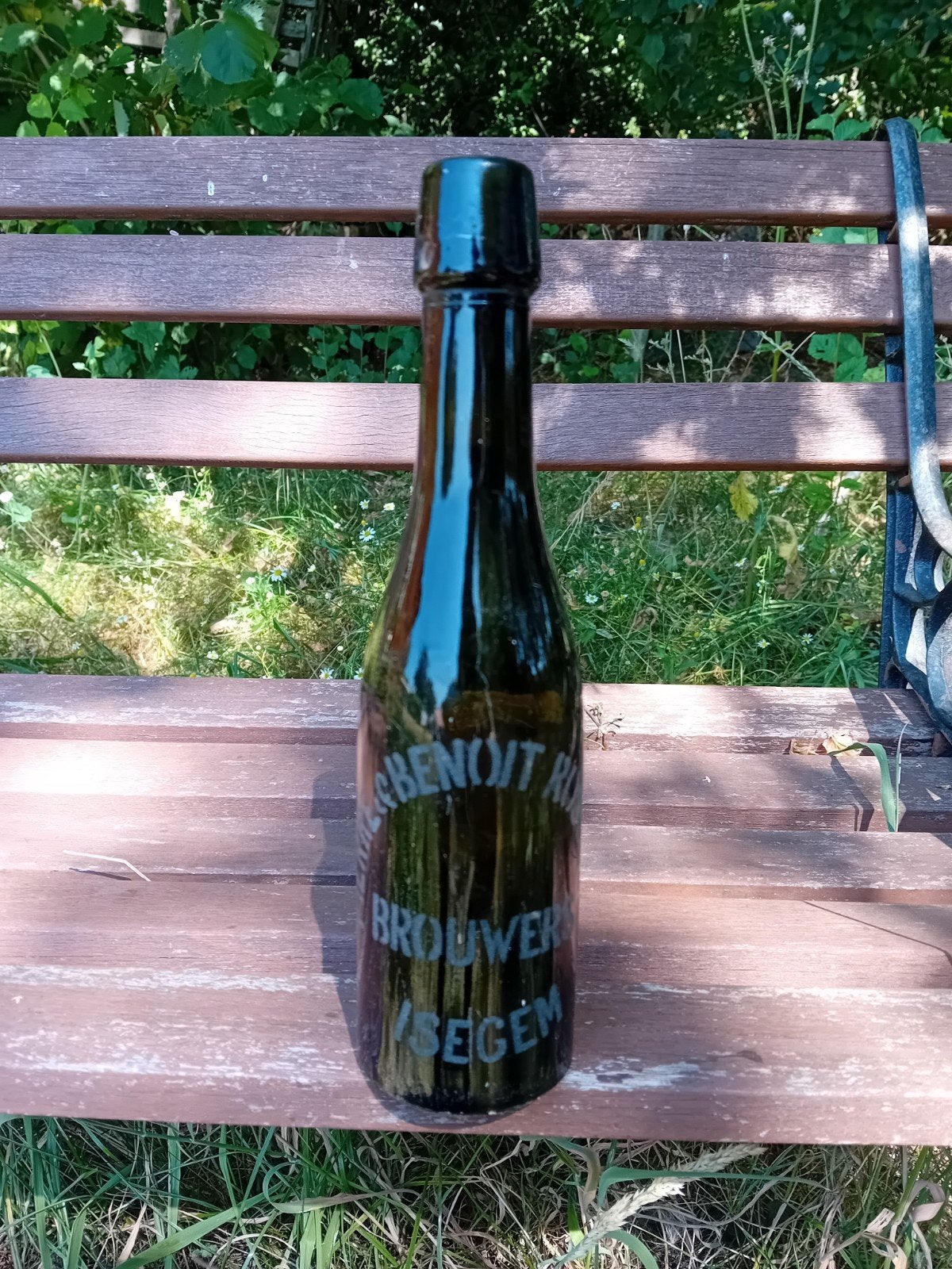 Oude bierfles brouwerij Pierre en Benoit Rosseel Izegem, Enlèvement ou Envoi