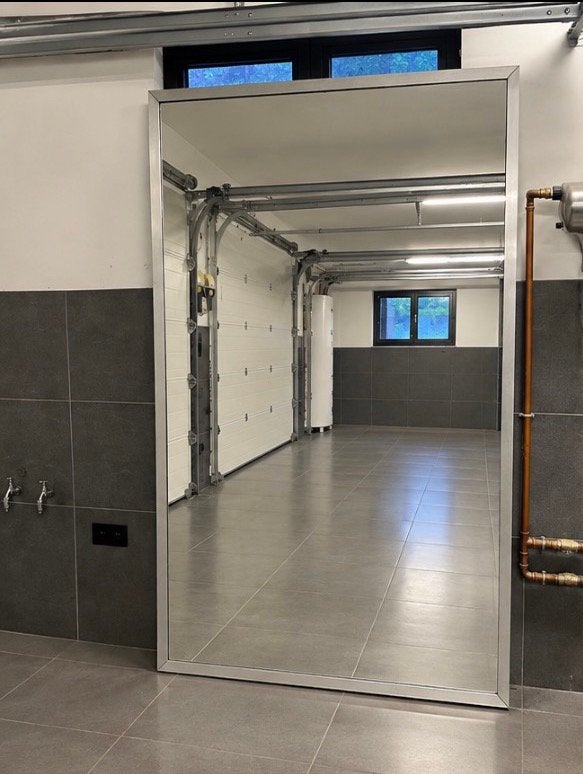 Grand miroir, Maison & Meubles, 125 cm ou plus, Comme neuf, Enlèvement, 200 cm ou plus