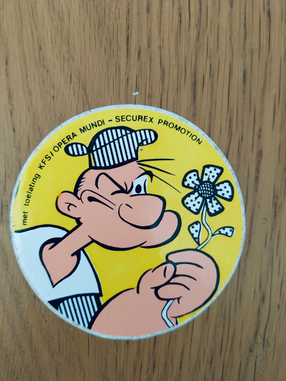 Oude vintage sticker Popeye, Verzamelen, Ophalen of Verzenden