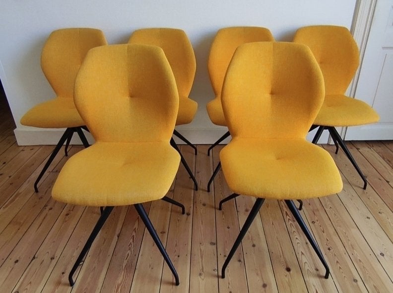 Lot de 6 chaises MOBITEC, Huis en Inrichting, Stoelen, Ophalen, Zo goed als nieuw, Vijf, Zes of meer stoelen