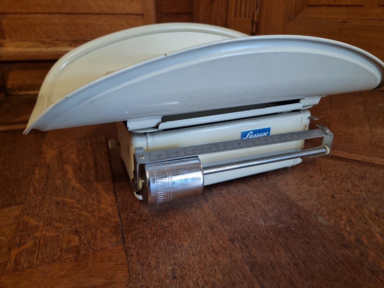 Ancien pèse bébé marque Lyssex avec mode d'emploi exc. état, Enlèvement