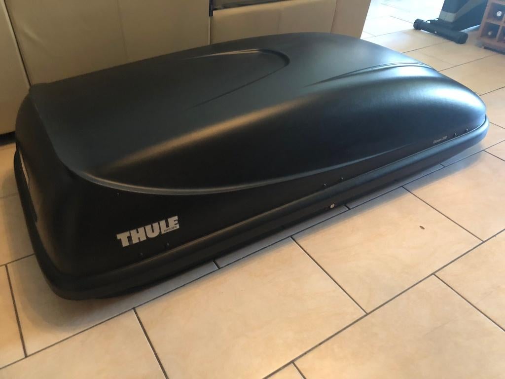 Coffre de toit marque Thule Ocean 200 Noir, Autos : Divers, Coffres de toit, Enlèvement, Utilisé
