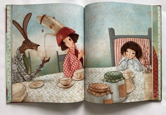 boek: Alice in Wonderland-het echte sprookje/Manuela Adreani, Ophalen of Verzenden, Zo goed als nieuw, Sprookjes