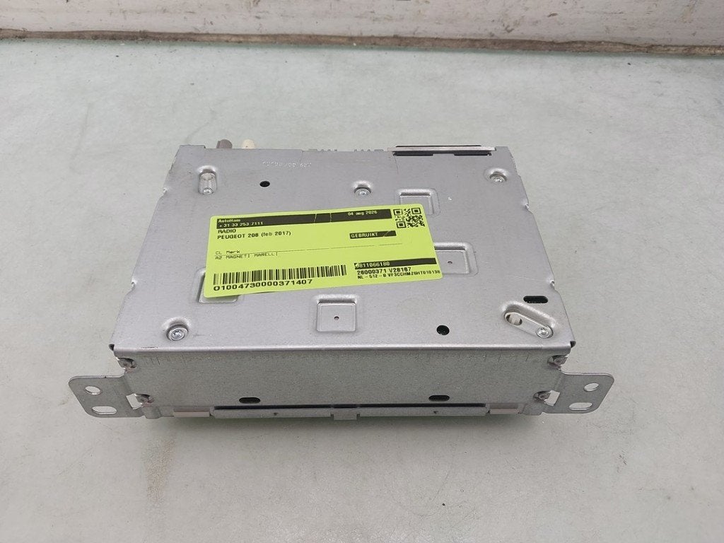 RADIO Peugeot 208 I (CA / CC / CK / CL) (01-2012/12-2019), Auto-onderdelen, Kontakt-peugeot@peugeot.com, Gebruikt, Peugeot Deutschland GmbH