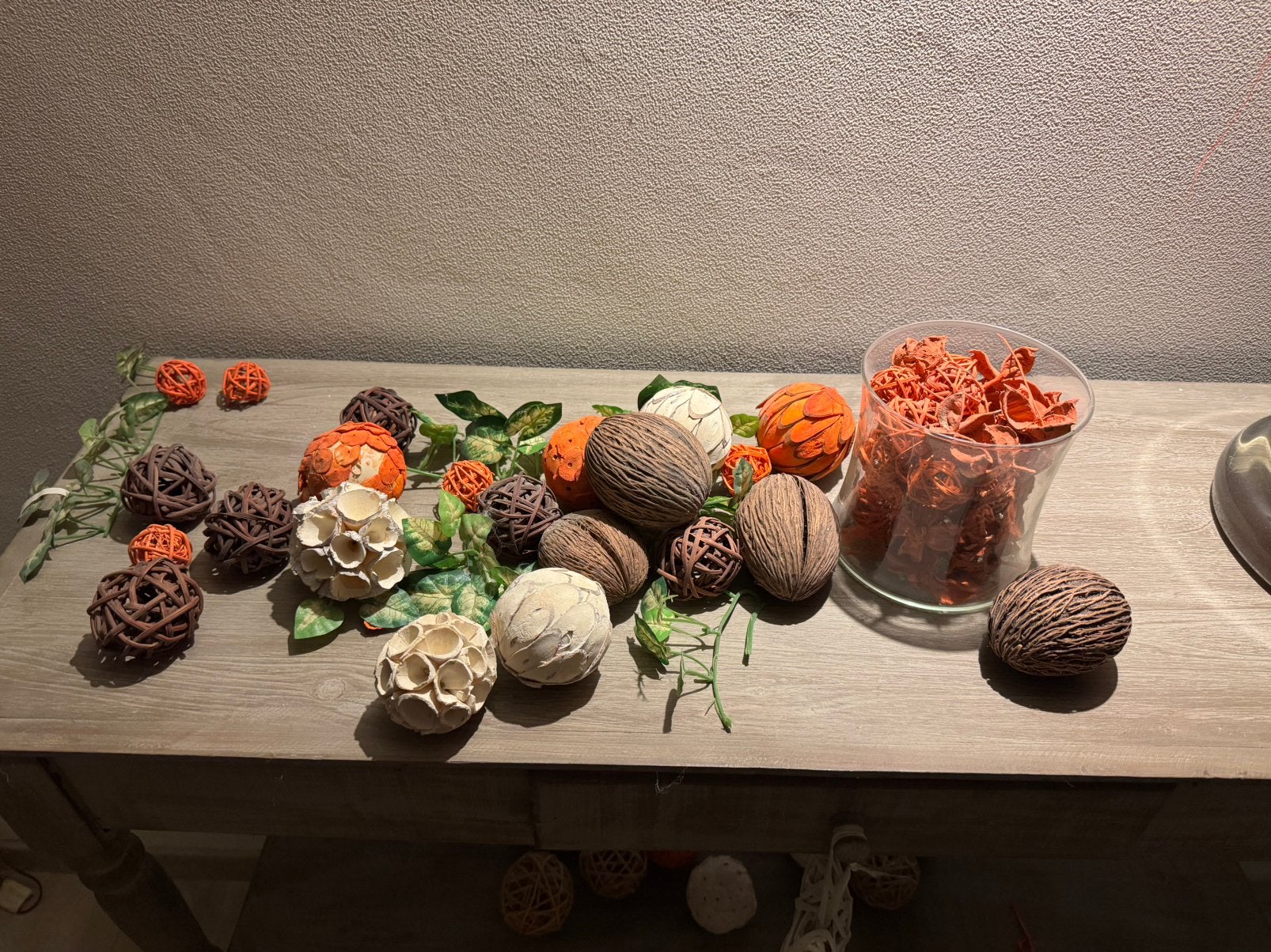 Decoratie exclusief de glazen vaas, Ophalen, Zo goed als nieuw
