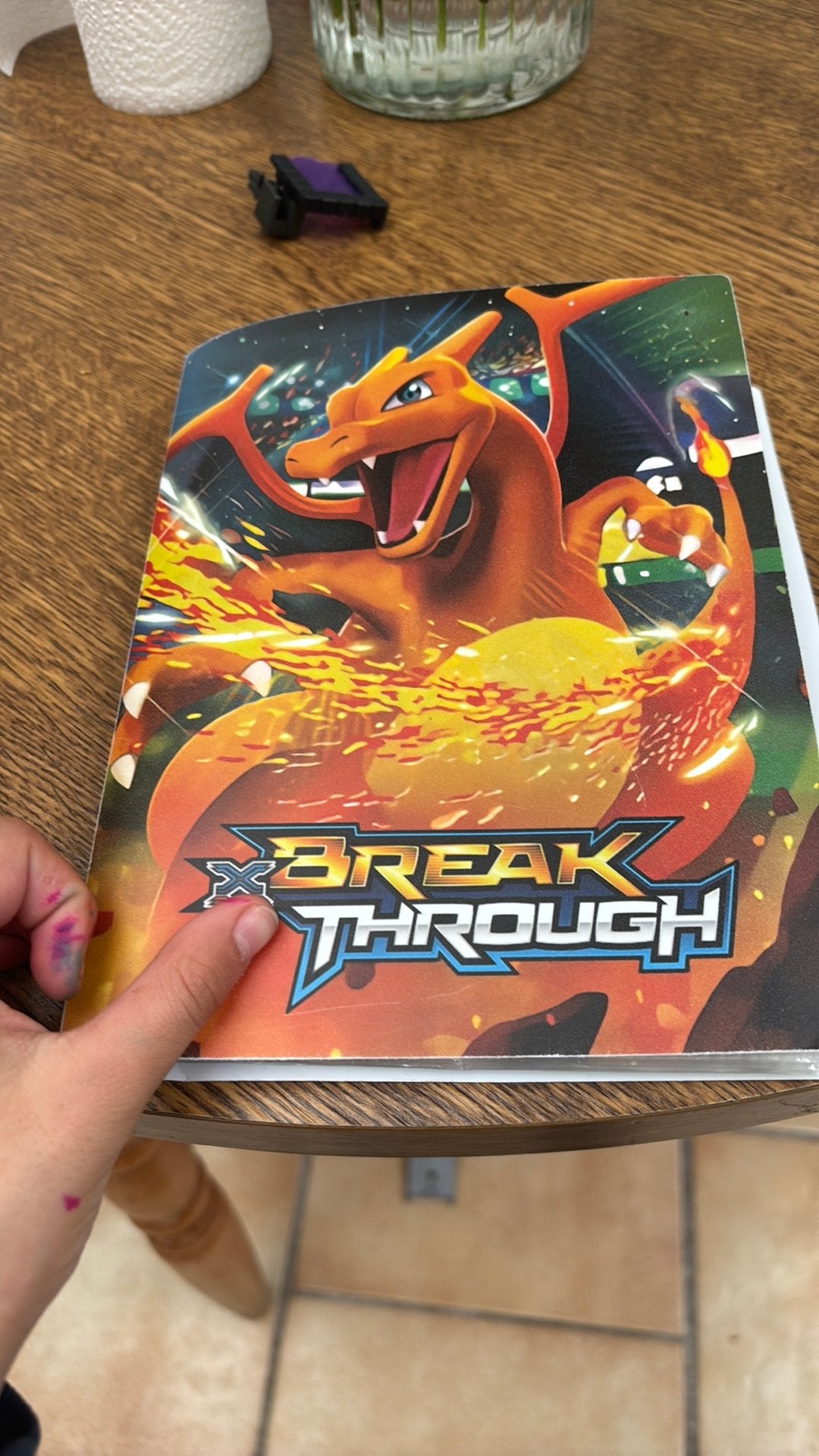 pokemon boek with cards, Hobby en Vrije tijd, Ophalen, Gebruikt, Losse kaart, Foil