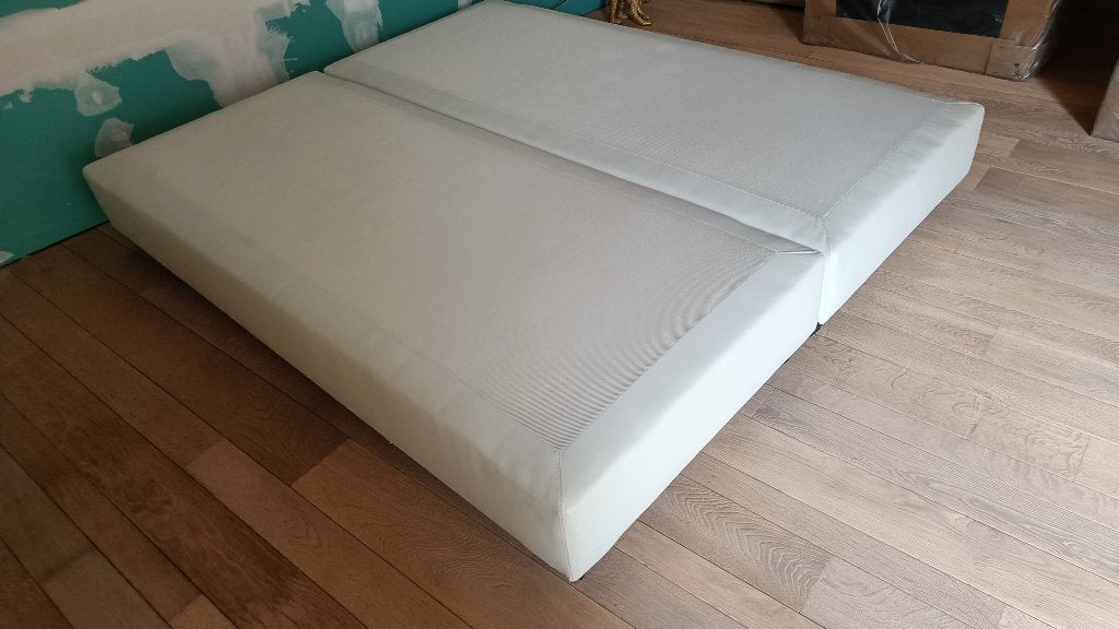 2 boxsprings van 90x200, Ophalen, Gebruikt