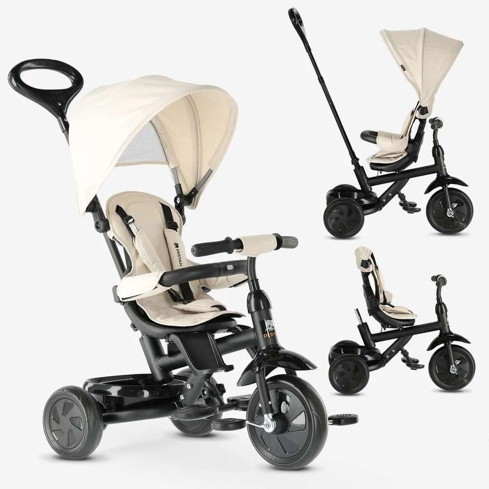 Deryan Adventurer Driewieler - 5-in-1 Kinder - Cream, Enlèvement ou Envoi, Comme neuf