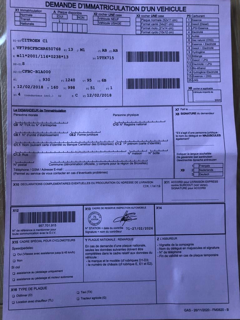 Citroen c1, Autos, Achat, Euro 6, Air conditionné, Boîte manuelle