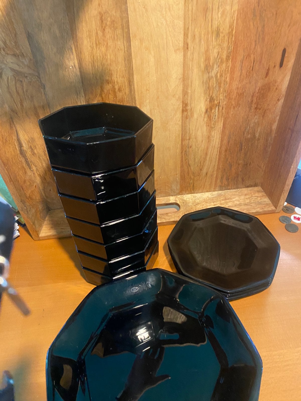 Zwart servies, Ophalen, Zo goed als nieuw, Bord(en)
