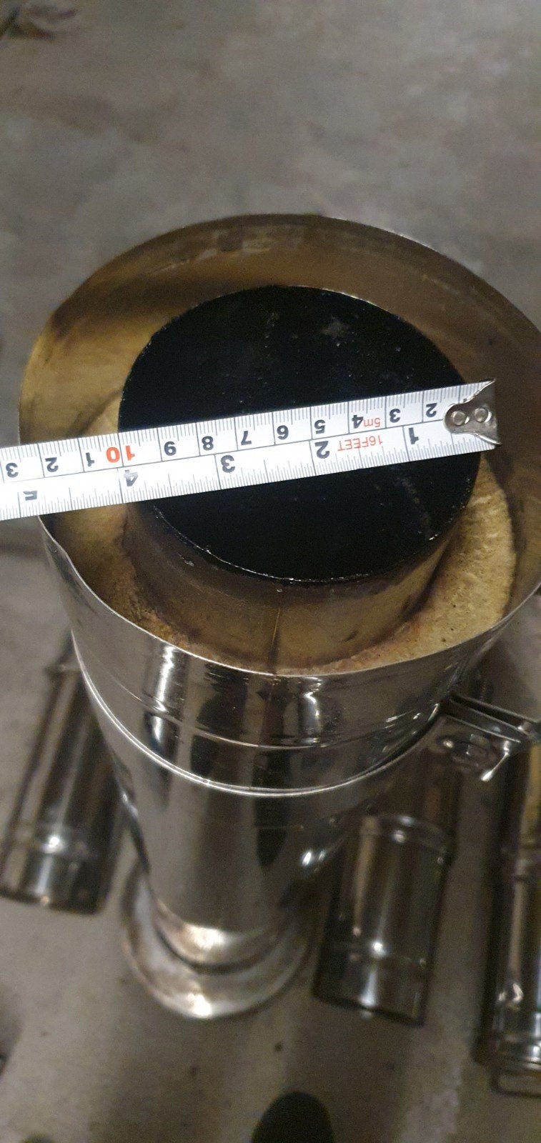 mondstuk voor pelletkachel, Doe-het-zelf en Bouw, Buizen en Afvoer, Ophalen, Gebruikt, 6 meter of meer, 80 mm of meer