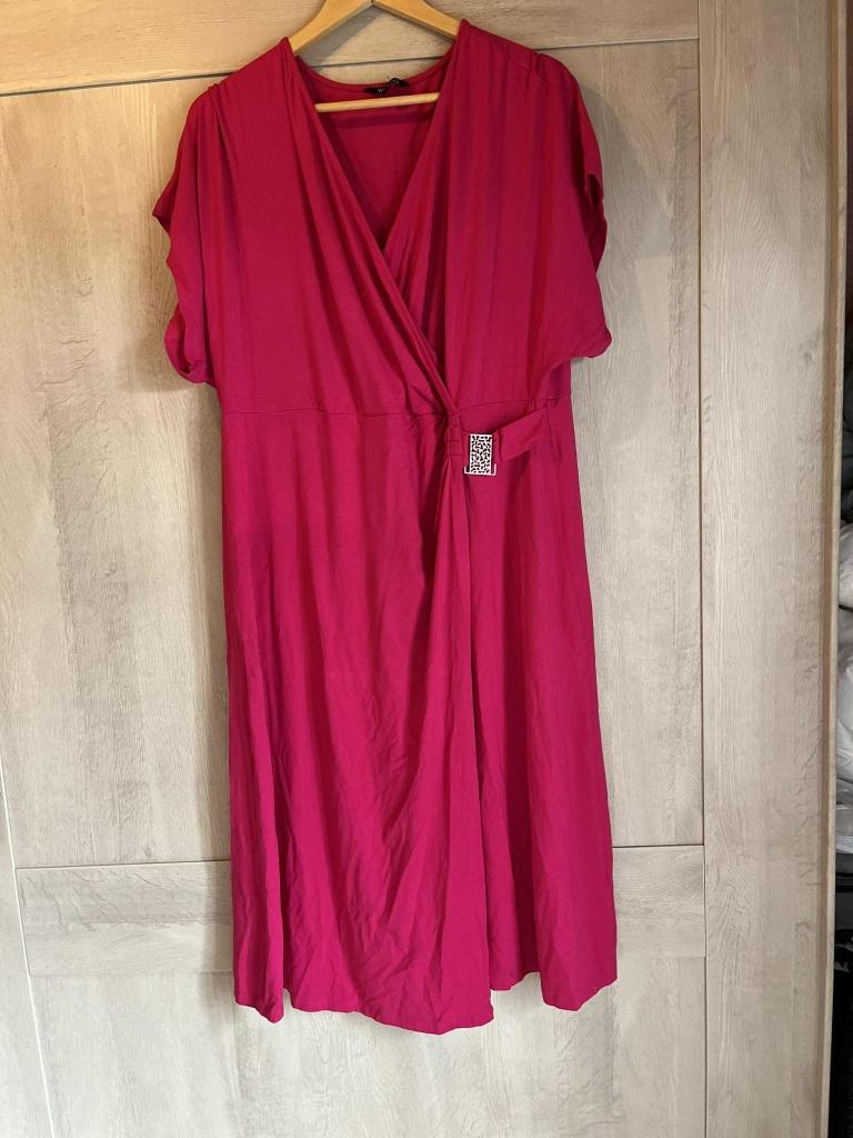 lang kleed roze ms mode xl, Enlèvement ou Envoi, Rose, Comme neuf, Robe