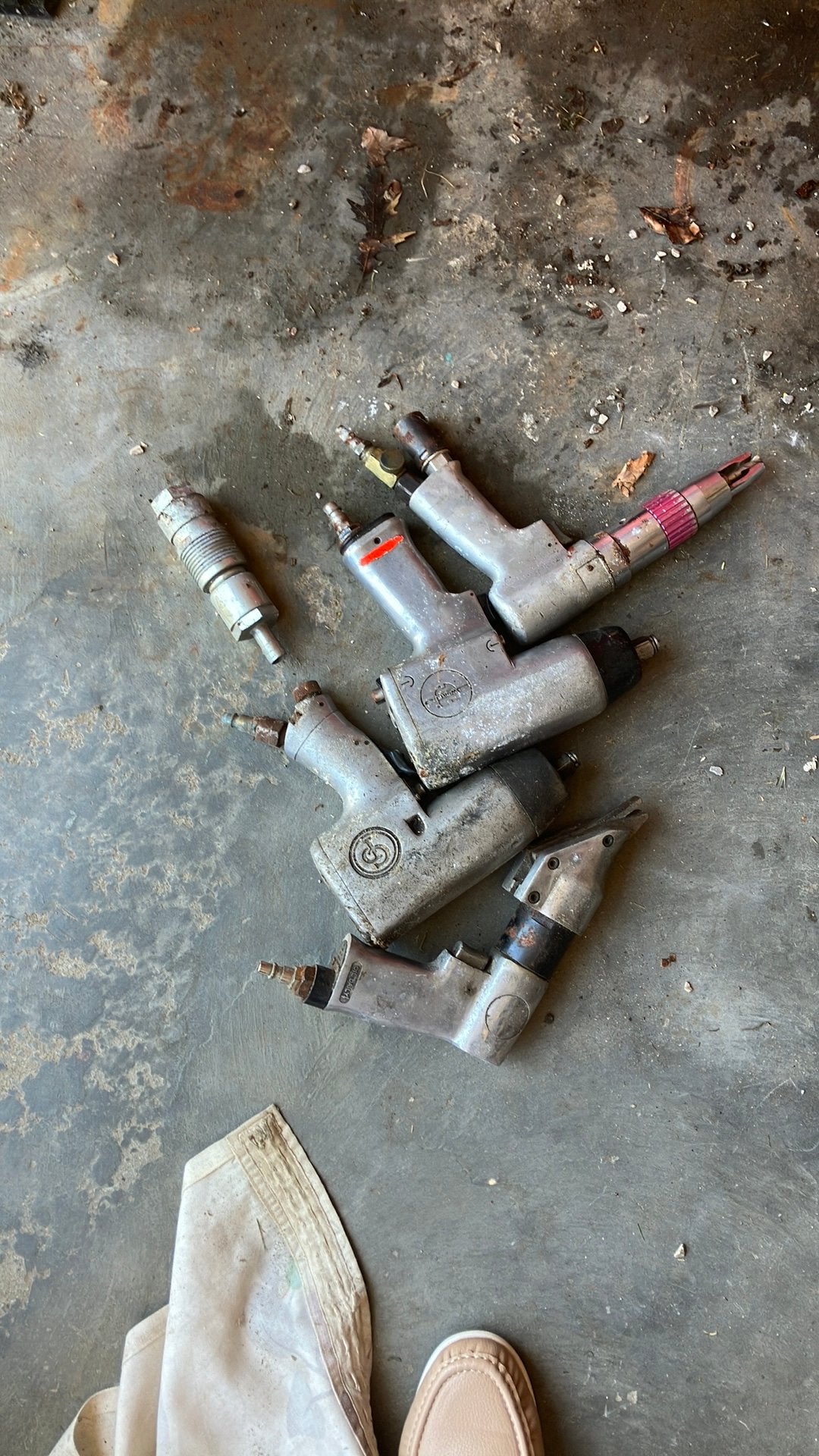 Perslucht gereedschap, Enlèvement, Utilisé