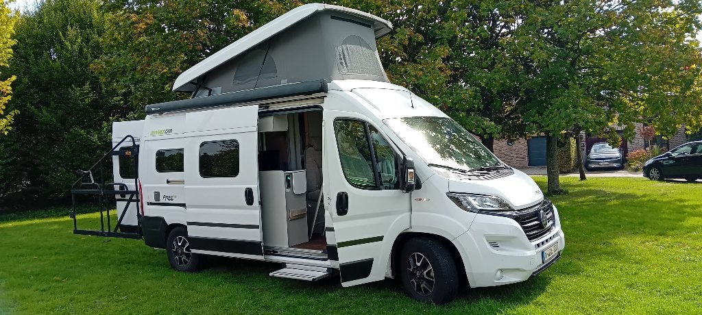 Hymercar Free 600, automaat, 130 PK, Automaat, Buscamper of Camperbus, Ringverwarming, Fiat