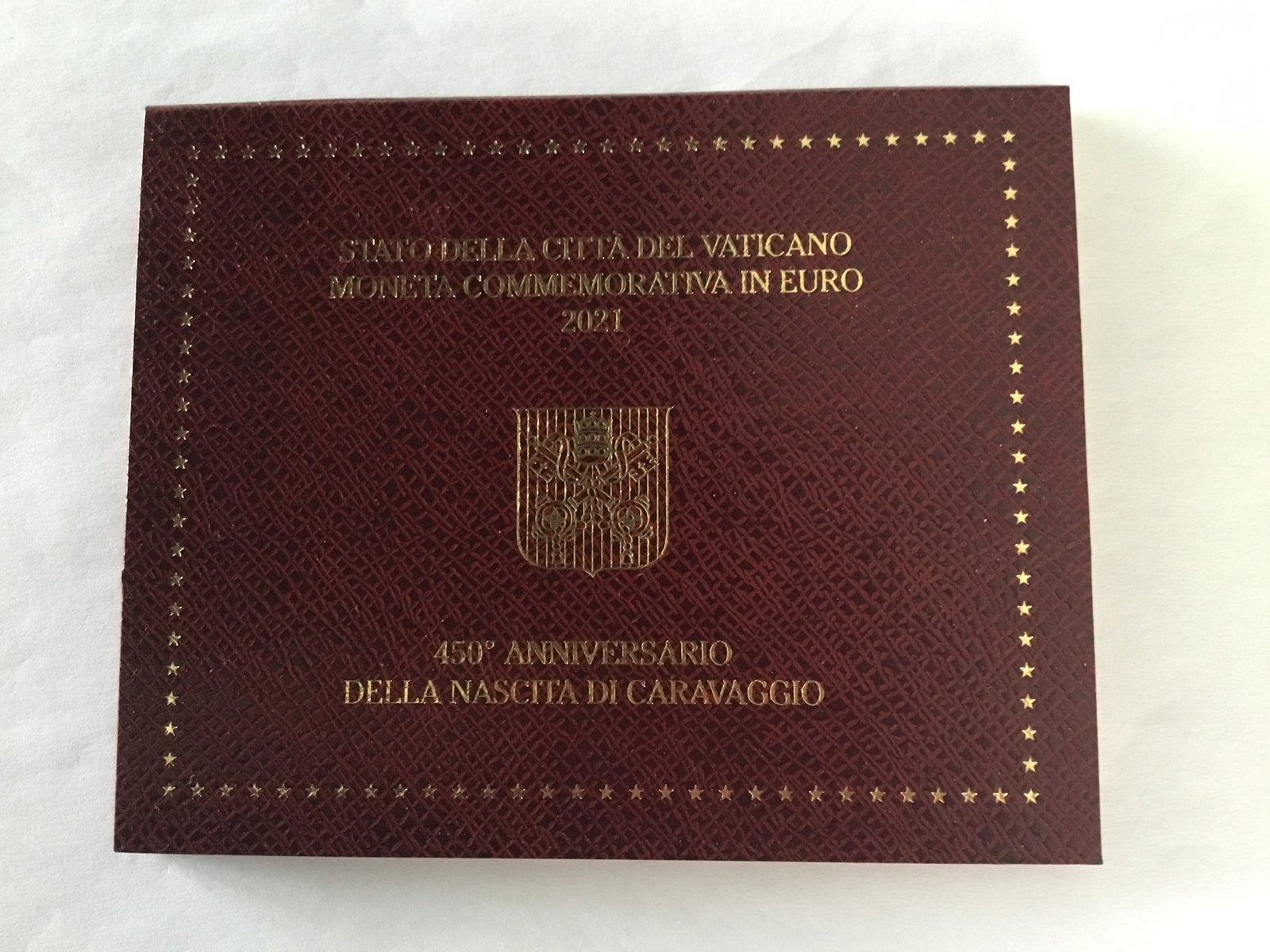 2021 Vaticaan Caravaggio, Ophalen of Verzenden, Vaticaanstad, 2 euro