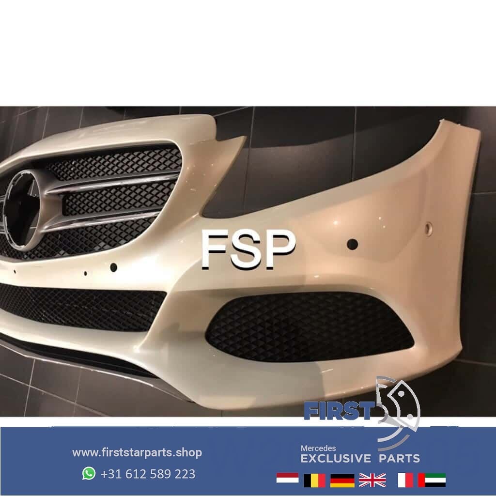 Originele Mercedes W205 C205 S205 VOORBUMPER COMPLEET WIT 20, Utilisé, -, Avant, -