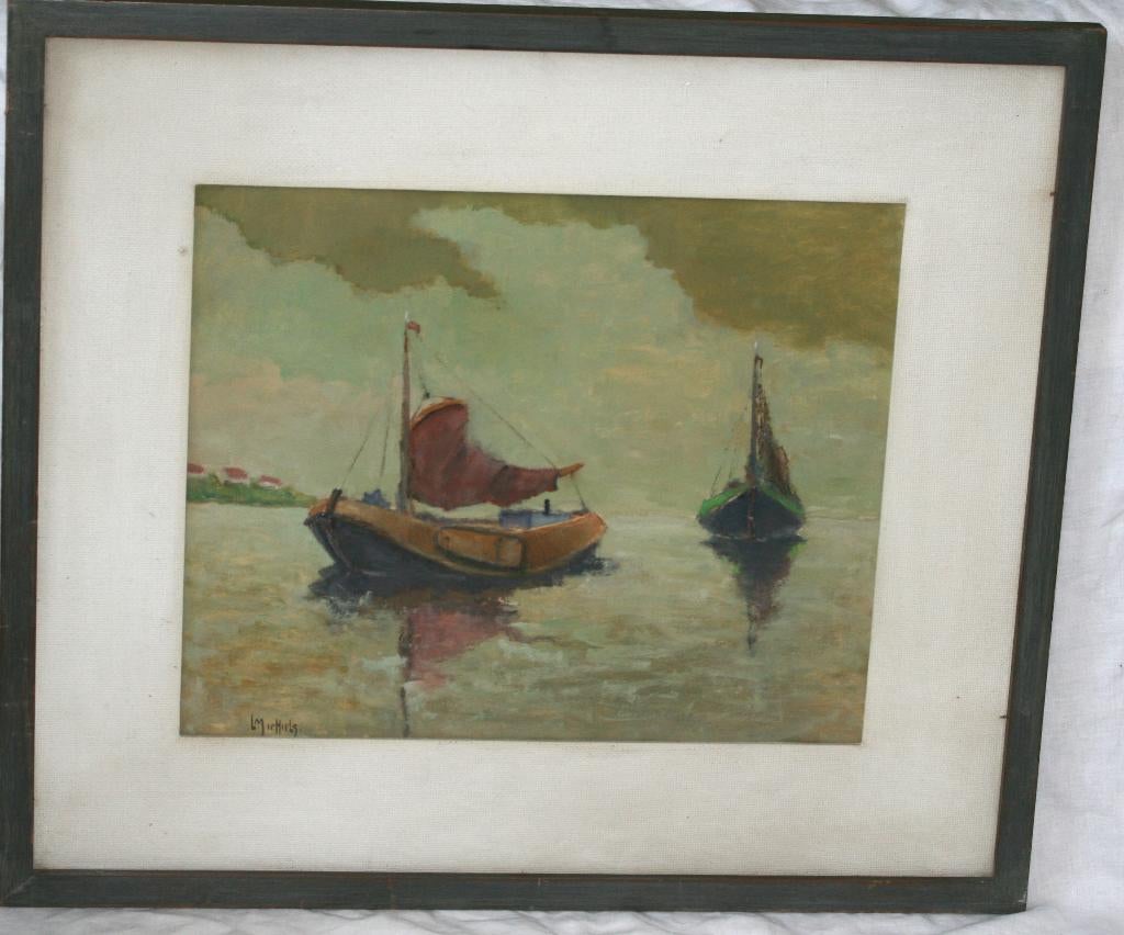 L. Michiels - Schilderij - Gesigneerd, Antiek en Kunst, Kunst | Schilderijen | Klassiek, Ophalen of Verzenden
