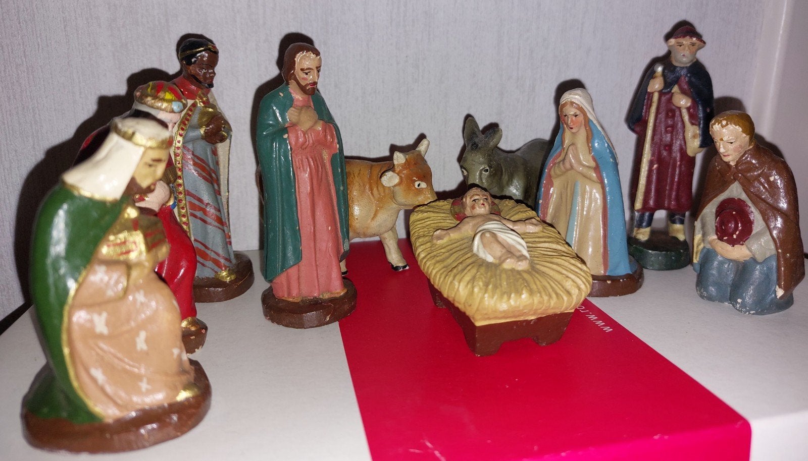 De kleine versie Nazaire Beeusaert kerstgroep zonder stal., Enlèvement ou Envoi, Utilisé