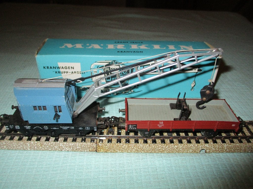 Marklin Grue 4611 + plateau 4503, Hobby & Loisirs créatifs, Enlèvement ou Envoi, Utilisé, Wagon, Märklin