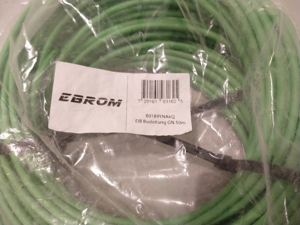 NIEUW EIB/KNX-buskabel 50 m — 2 x 2 x 0,8 mm, Ophalen, Nieuw, Overige merken, Kabel of Snoer