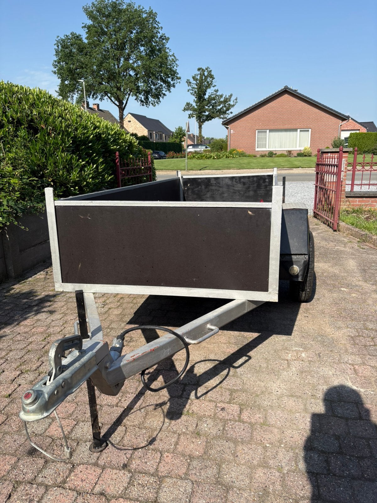 Aanhangwagen met verlichting in zeer goede staat, Ophalen, Zo goed als nieuw