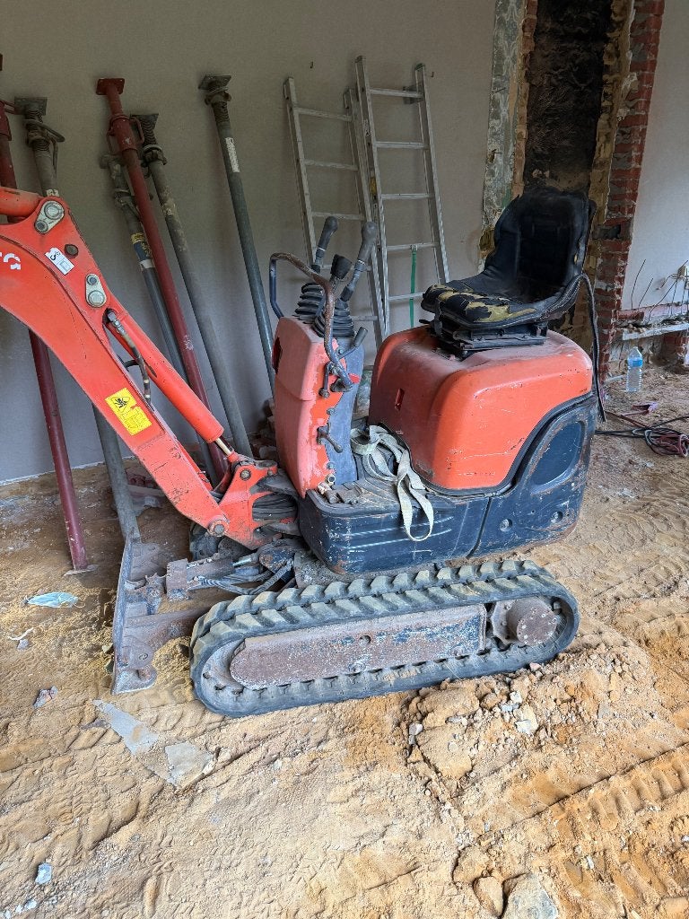 Minigraver kubota u10, Enlèvement