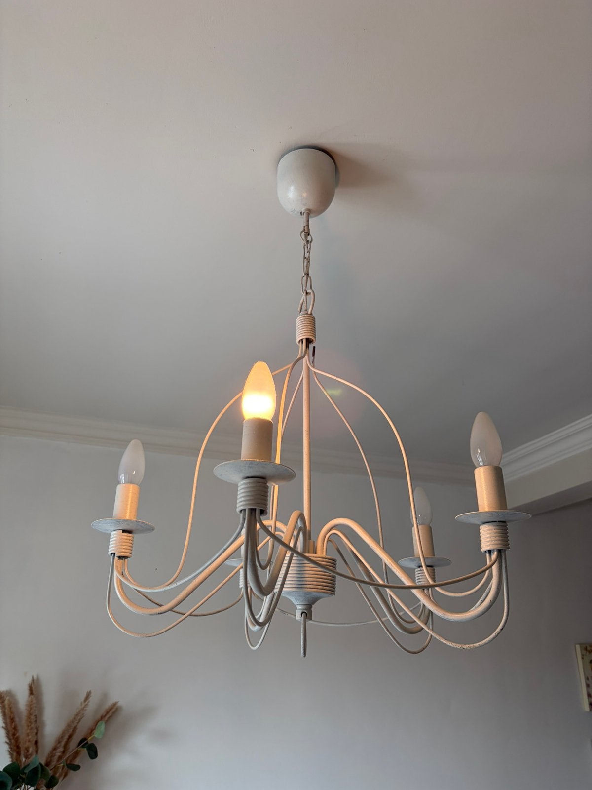 Antieke kroonluchter/luster, Huis en Inrichting, Lampen | Kroonluchters, Ophalen, Gebruikt