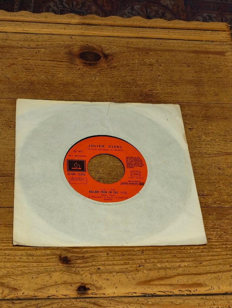 Single van Julien Clerc, Gebruikt, 7 inch, Ophalen of Verzenden, Pop