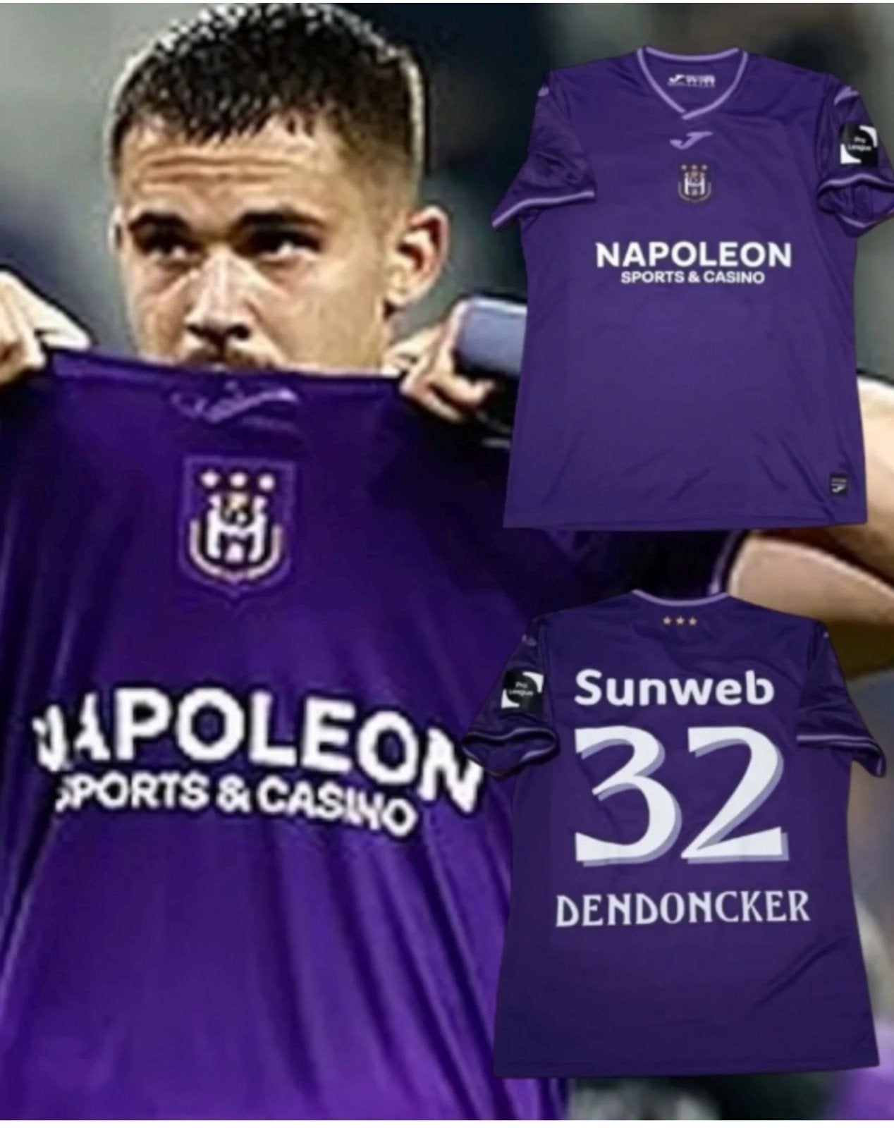 Maillot RSC Anderlecht shirt Leander Dendoncker, Enlèvement ou Envoi, Maillot