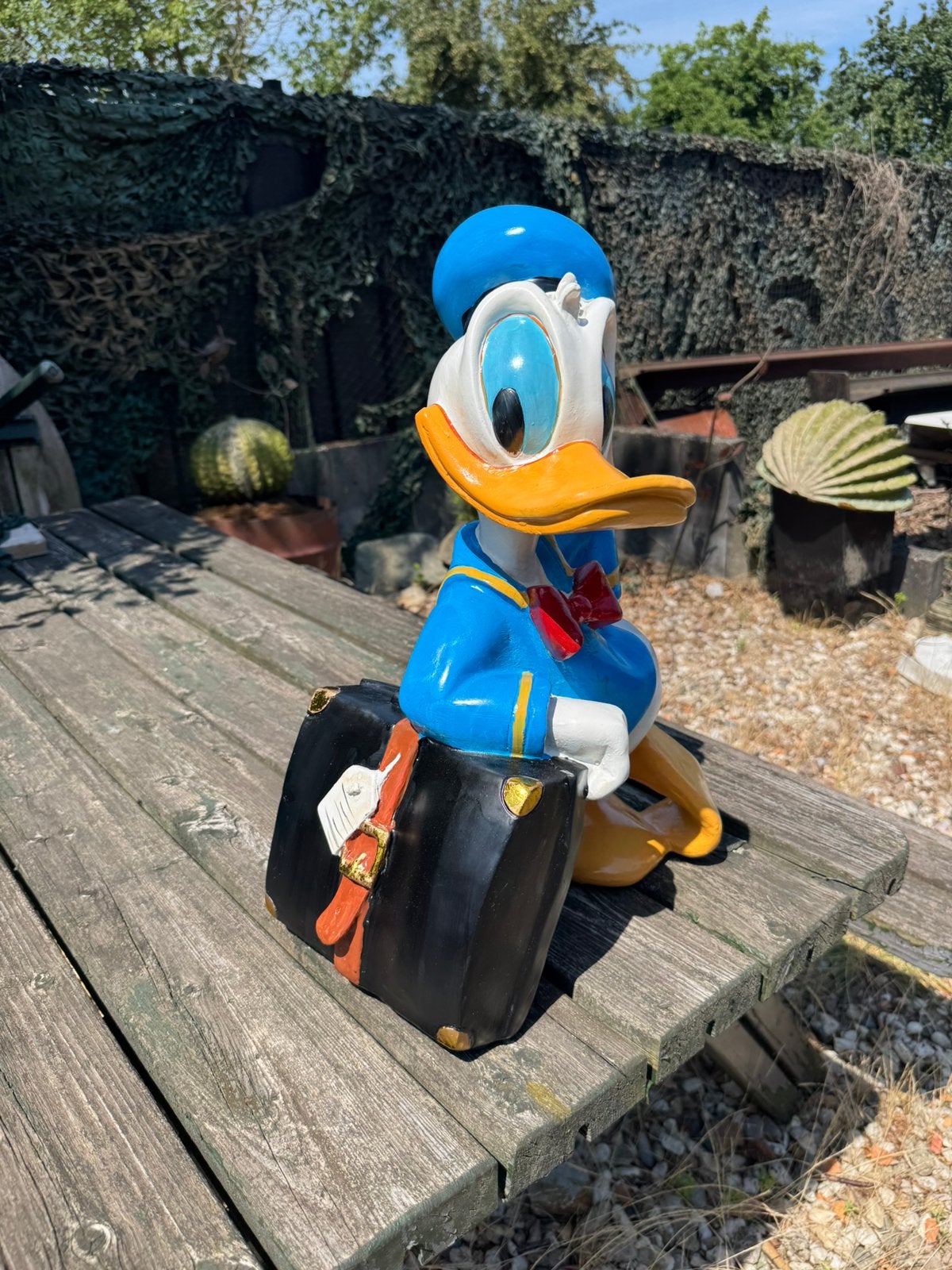 Statue Disney Big Donald Duck, Collections, Enlèvement, Donald Duck, Utilisé, Statue ou Figurine