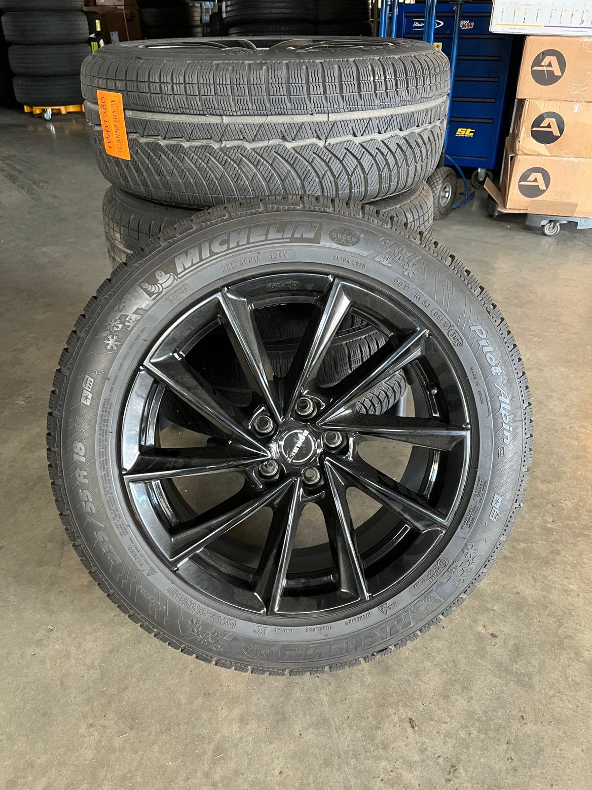 Winterbanden met velgen, Autos : Pièces & Accessoires, Pneus & Jantes, Pneus et Jantes, Pneus hiver, Utilisé, Enlèvement