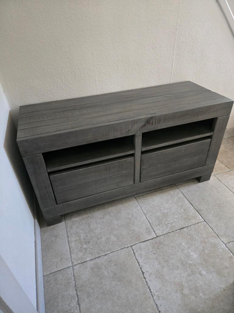 Tv kast meubel spint eiken, Ophalen, Gebruikt, 100 tot 150 cm, Eikenhout