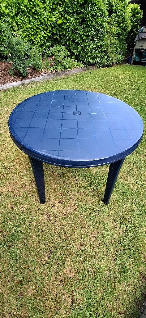 Tuintafel, Tuin en Terras, Ophalen, Gebruikt, Rond, Plastic