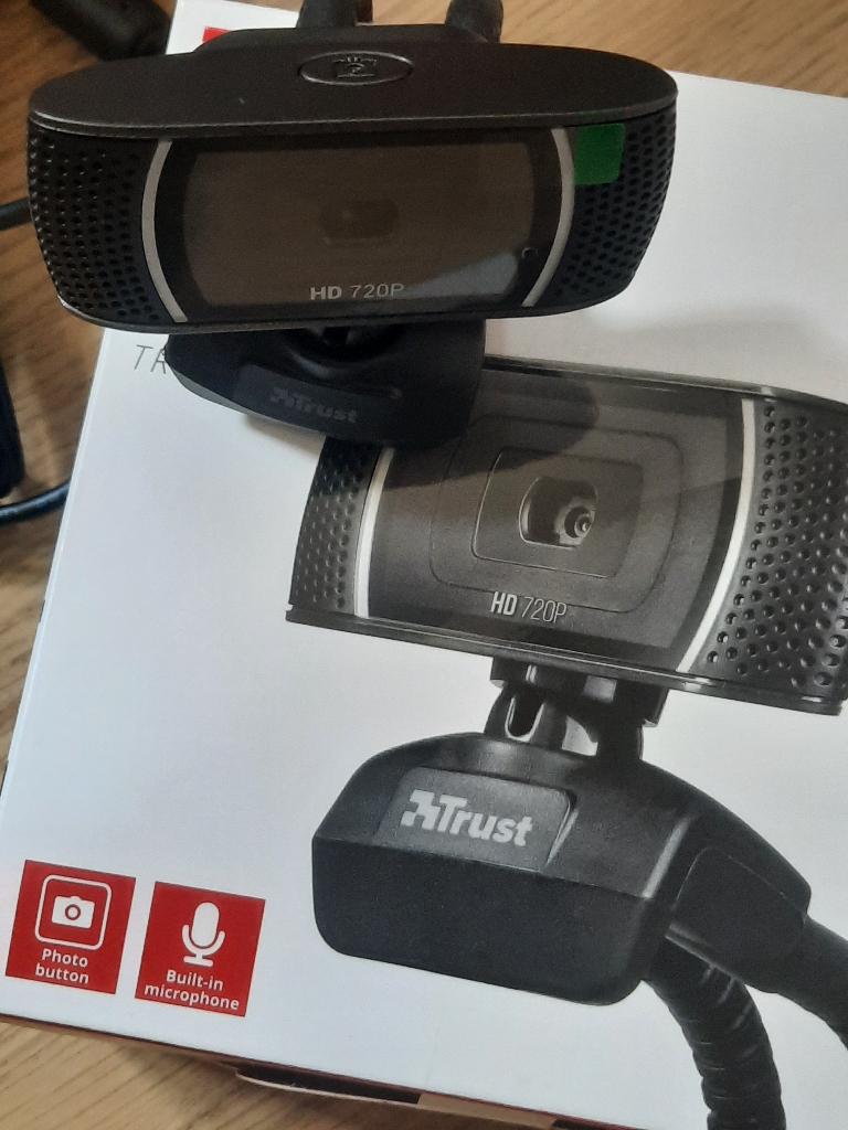 TRUST Trino HD 720P webcam, Ophalen of Verzenden, Zo goed als nieuw, Fotofunctie, Bedraad