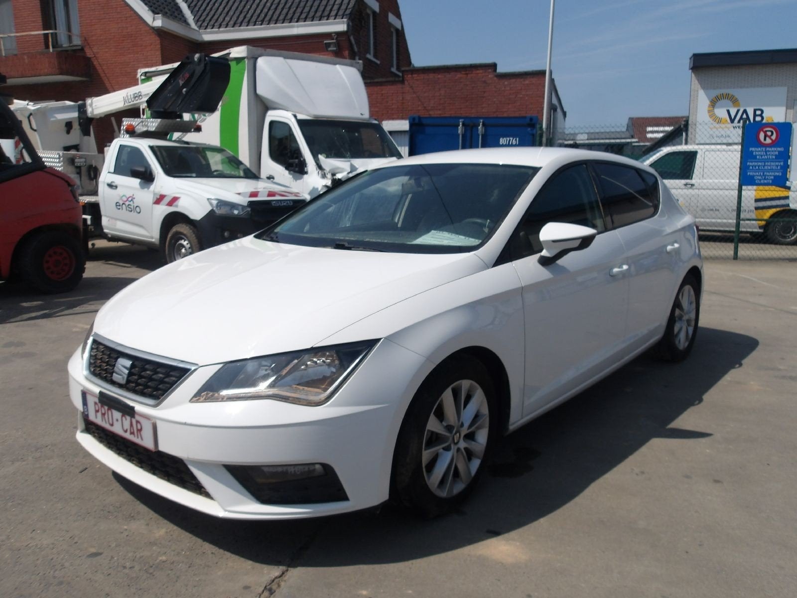 SEAT LEON  DIESEL 09/17, Autos, Achat, Entreprise, ABS, Blanc