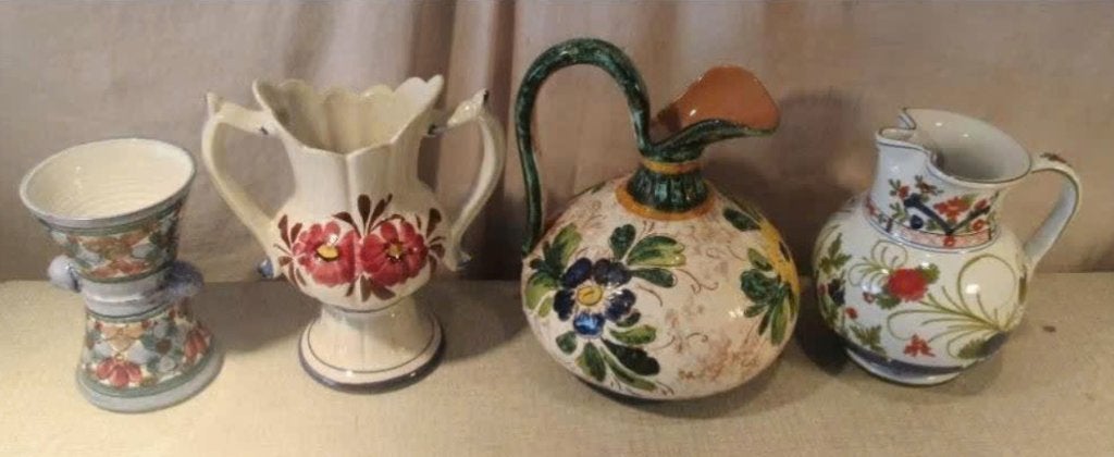 4 magnifiques carafes en céramique, Enlèvement ou Envoi