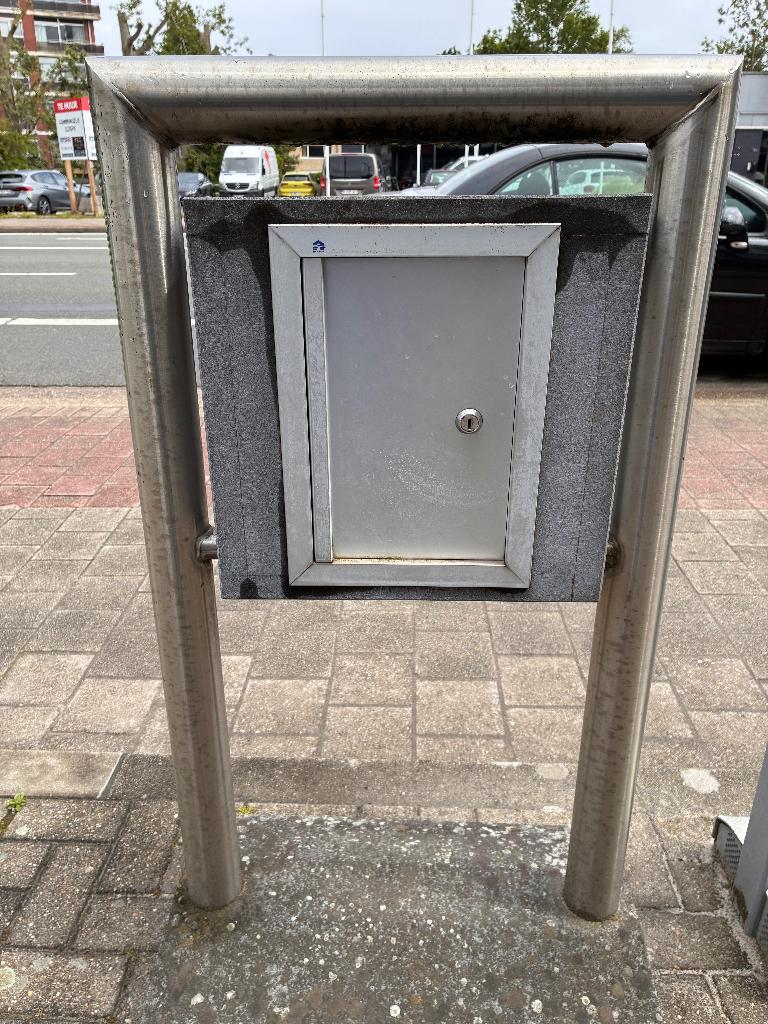 Brievenbus, Tuin en Terras, Brievenbussen, Ophalen, Gebruikt, Inox, Staande brievenbus