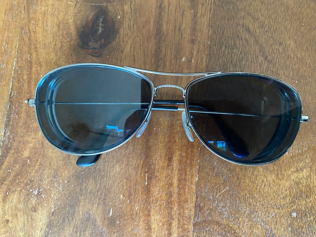 Ray-Ban Cockpit 3362 004 / 59 / 14 montures TB état, Gris, Utilisé, Ray-Ban, Lunettes