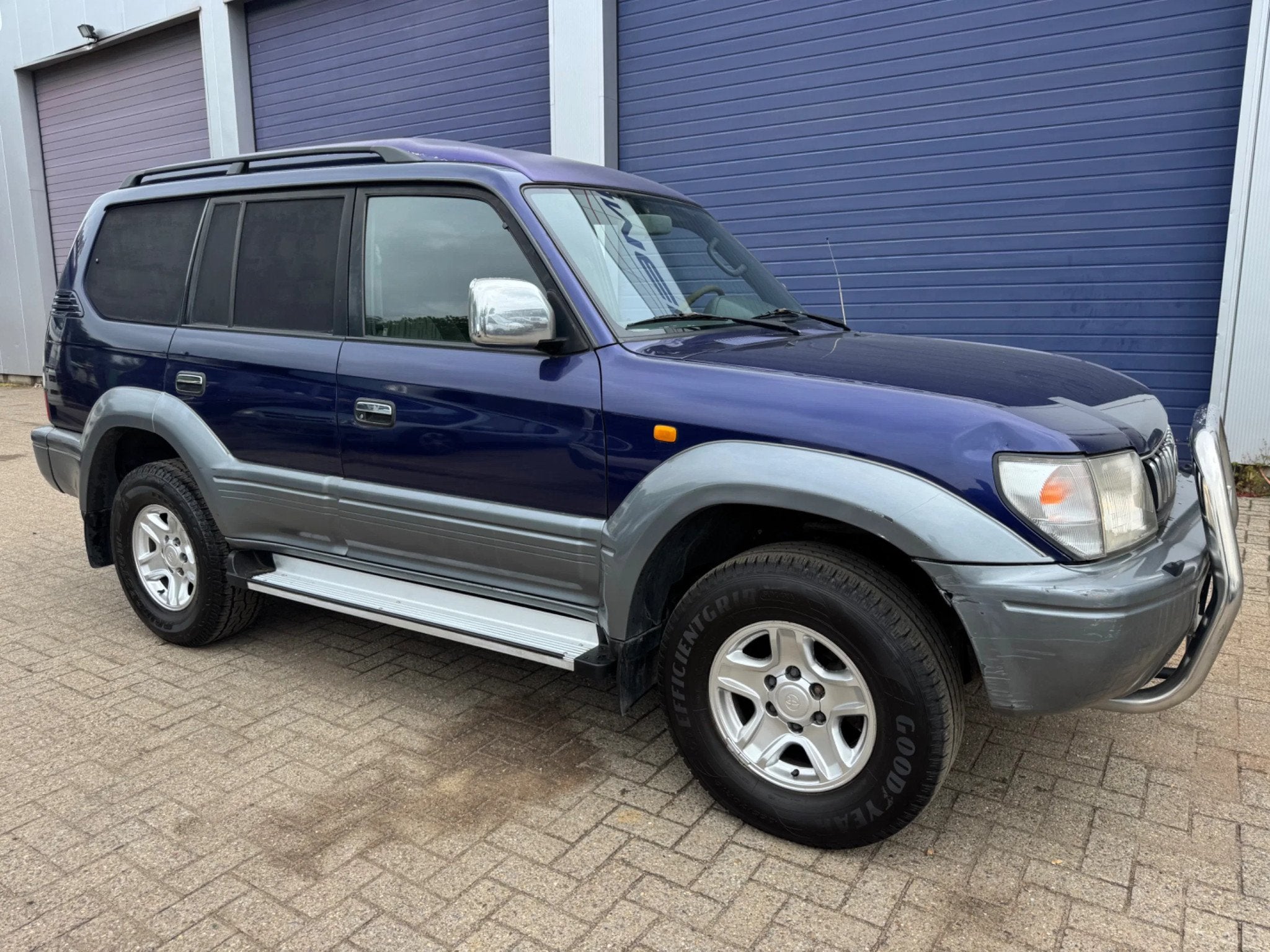 Toyota Land Cruiser *LONG CHASSIS-AIRCO* (bj 1997), Auto's, Blauw, Bedrijf, 5 deurs, 2982 cc