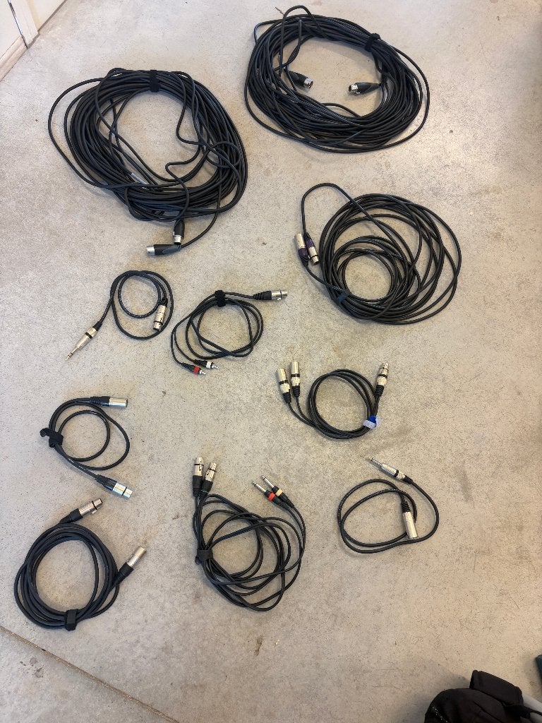 audio kabels XLR - Jack - Cinch, Ophalen