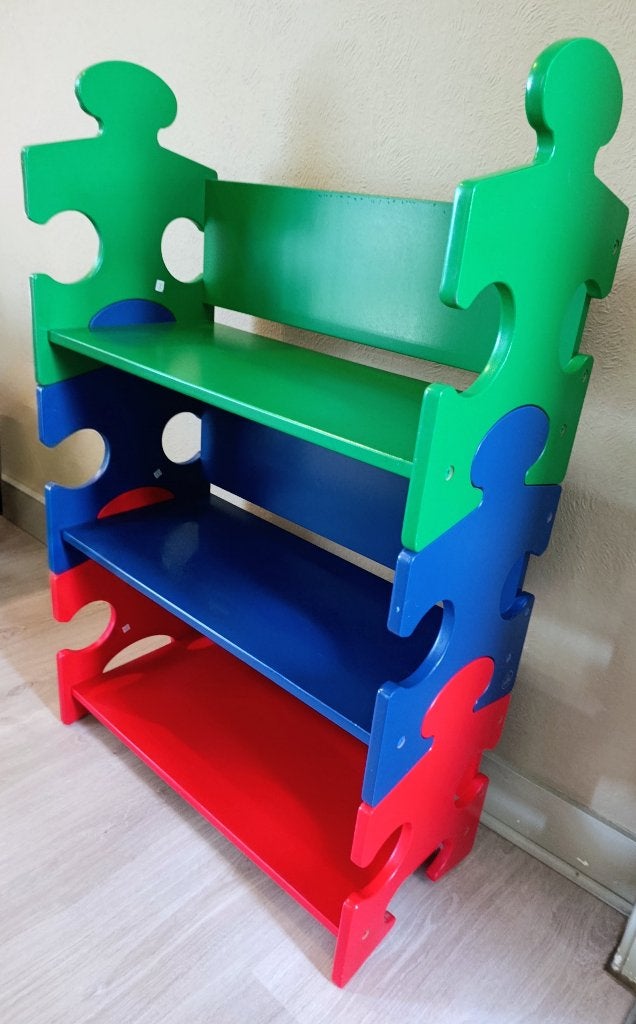 KidKraft Kinder boekenkast puzzel meerkleurig, Kinderen en Baby's, Gebruikt, Minder dan 50 cm, Ophalen, Minder dan 90 cm