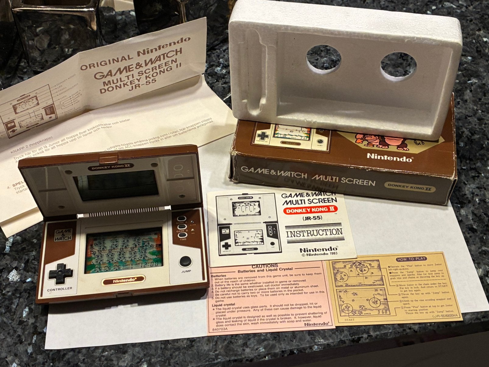 Nintendo game&watch Donkey Kong JR-55 CIB 1983, Games en Spelcomputers, 1 speler, Ophalen of Verzenden, Gebruikt