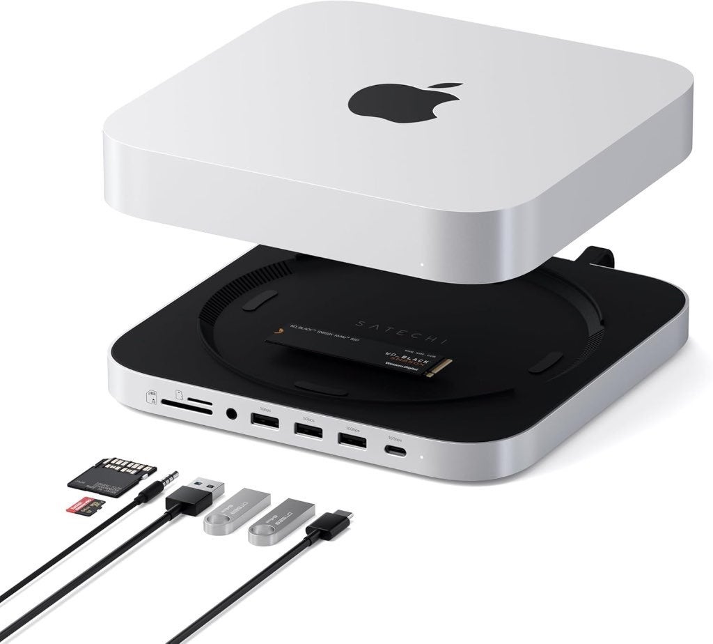 Hub Satechi Mac mini, Informatique & Logiciels, Apple Desktops, Enlèvement ou Envoi, Comme neuf, Mac Mini, SSD