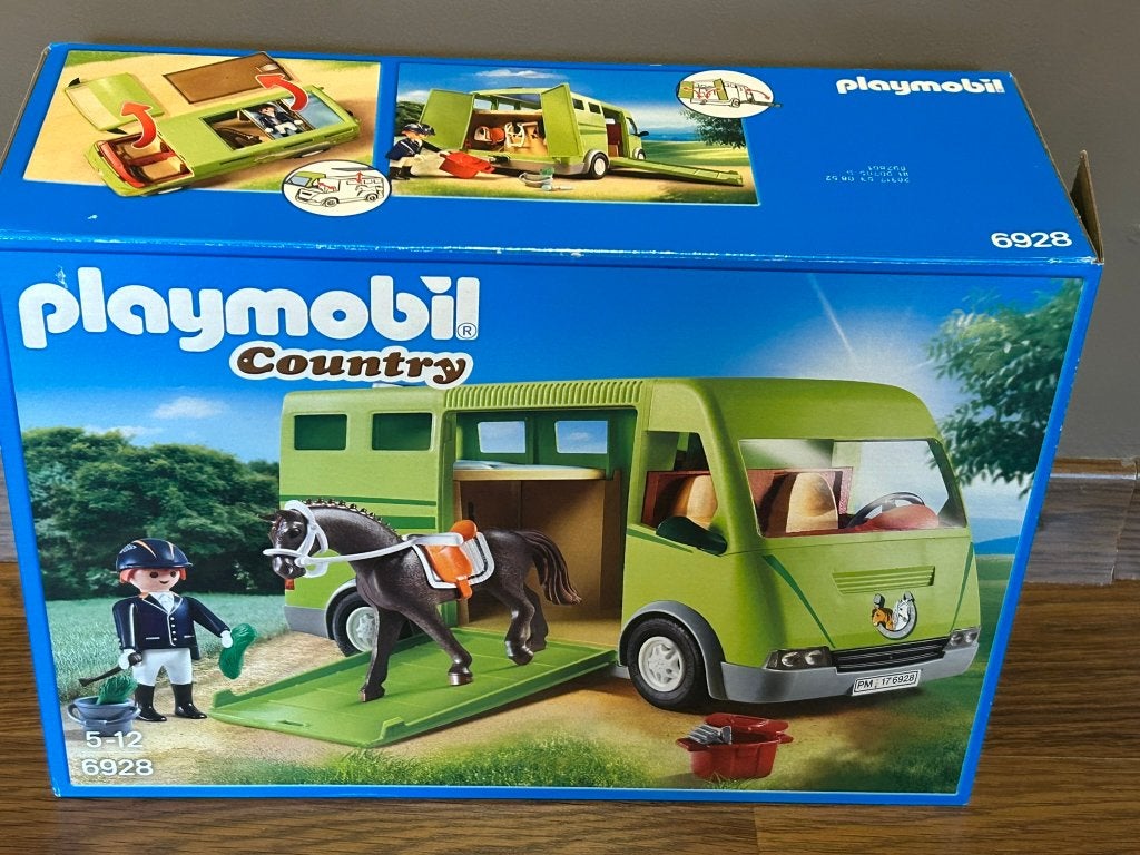 Camion transport cheval Playmobil 6928, Comme neuf, Véhicule, Country, Kit complet
