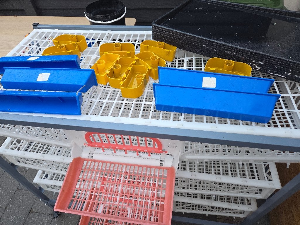 3 laags kwartelkweekkooi met eilade, Dieren en Toebehoren, Pluimvee | Toebehoren, Ophalen, Zo goed als nieuw, Overige typen